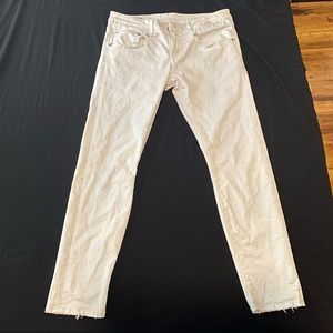 R13 Denim Boy Skinny Jeans White Riot